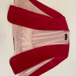 Elegant Hot Pink Zara Women's Cape Jacket